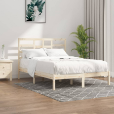 vidaXL tömör fa ágykeret 140 x 190 cm ágy és ágykellék