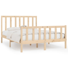 vidaXL tömör fa ágykeret 140 x 190 cm (3105205) ágy és ágykellék