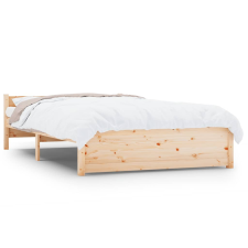 vidaXL tömör fa ágykeret 140x200 cm (815044) ágy és ágykellék