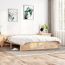 vidaXL tömör fa ágykeret 160x200 cm ágy és ágykellék
