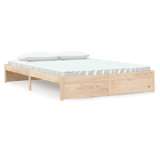 vidaXL tömör fa ágykeret 160x200 cm (814959) ágy és ágykellék