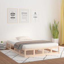 vidaXL tömör fa ágykeret 200 x 200 cm ágy és ágykellék