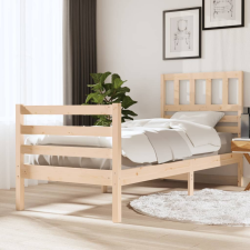 vidaXL tömör fa ágykeret 90 x 190 cm (3FT Single) ágy és ágykellék