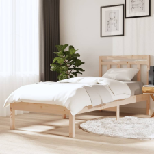 vidaXL tömör fa ágykeret 90 x 190 cm (3FT Single) ágy és ágykellék