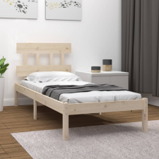 vidaXL Tömör fa ágykeret 90x200 cm ágy és ágykellék