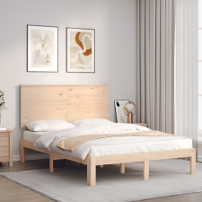 vidaXL tömör fa ágykeret fejtámlával 140 x 190 cm ágy és ágykellék