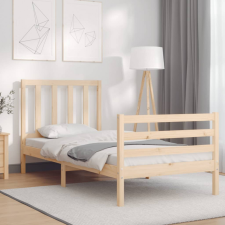vidaXL tömör fa ágykeret fejtámlával 90 x 200 cm ágy és ágykellék