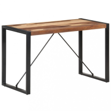 vidaXL Tömör fa étkezőasztal paliszander felülettel 120 x 60 x 75 cm bútor