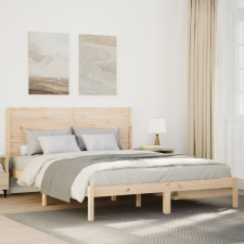 vidaXL tömör fa extra hosszú ágykeret matrac nélkül 160 x 210 cm ágy és ágykellék