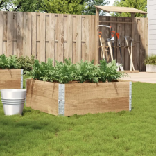 vidaXL tömör fenyő kerti virágláda 100 x 100 cm kerti tárolás