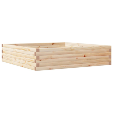 vidaXL tömör fenyő kerti virágláda 100x100x23 cm kerti tárolás
