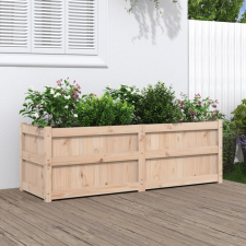 vidaXL tömör fenyő kerti virágláda 150 x 50 x 50 cm kerti tárolás