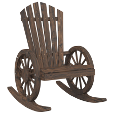 vidaXL tömör fenyőfa Adirondack hintaszék (365094) kerti bútor