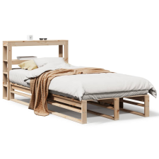 vidaXL tömör fenyőfa ágy matrac nélkül 100 x 200 cm (3306489) ágy és ágykellék