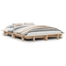 vidaXL tömör fenyőfa ágy matrac nélkül 135 x 190 cm ágy és ágykellék
