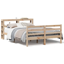vidaXL tömör fenyőfa ágy matrac nélkül 135 x 190 cm ágy és ágykellék