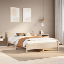vidaXL tömör fenyőfa ágy matrac nélkül 135 x 190 cm ágy és ágykellék