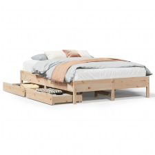 vidaXL tömör fenyőfa ágy matrac nélkül 135 x 190 cm (3301725) ágy és ágykellék