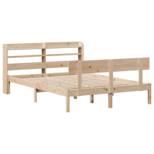 vidaXL tömör fenyőfa ágy matrac nélkül 135 x 190 cm (3306609) ágy és ágykellék