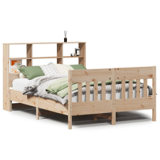 vidaXL tömör fenyőfa ágy matrac nélkül 135 x 190 cm (3323236) ágy és ágykellék