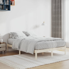 vidaXL tömör fenyőfa ágy matrac nélkül 137 x 190 cm ágy és ágykellék