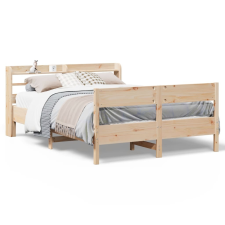 vidaXL tömör fenyőfa ágy matrac nélkül 140 x 190 cm ágy és ágykellék