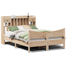 vidaXL tömör fenyőfa ágy matrac nélkül 140 x 190 cm (3323389) ágy és ágykellék