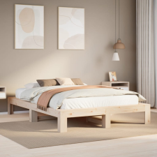 vidaXL tömör fenyőfa ágy matrac nélkül 140 x 200 cm ágy és ágykellék