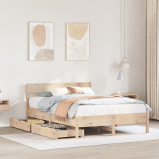 vidaXL tömör fenyőfa ágy matrac nélkül 140 x 200 cm ágy és ágykellék