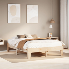 vidaXL tömör fenyőfa ágy matrac nélkül 140 x 200 cm ágy és ágykellék