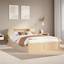 vidaXL tömör fenyőfa ágy matrac nélkül 150x200 cm ágy és ágykellék