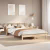 vidaXL tömör fenyőfa ágy matrac nélkül 150x200 cm