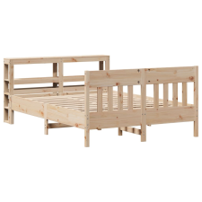vidaXL tömör fenyőfa ágy matrac nélkül 150x200 cm (3306261) ágy és ágykellék