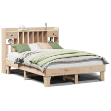vidaXL tömör fenyőfa ágy matrac nélkül 150x200 cm (3308840) ágy és ágykellék