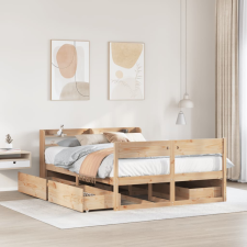 vidaXL tömör fenyőfa ágy matrac nélkül 160 x 200 cm ágy és ágykellék