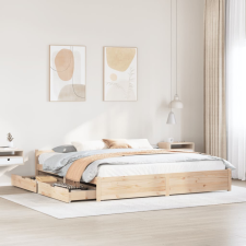 vidaXL tömör fenyőfa ágy matrac nélkül 160 x 200 cm ágy és ágykellék