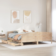 vidaXL tömör fenyőfa ágy matrac nélkül 180 x 200 cm ágy és ágykellék