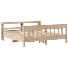 vidaXL tömör fenyőfa ágy matrac nélkül 200 x 200 cm (3306252) ágy és ágykellék
