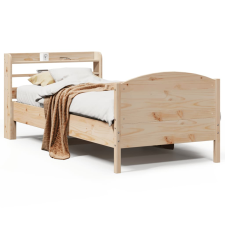 vidaXL tömör fenyőfa ágy matrac nélkül 75 x 190 cm ágy és ágykellék