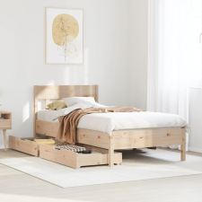 vidaXL tömör fenyőfa ágy matrac nélkül 75 x 190 cm ágy és ágykellék