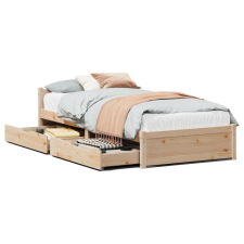 vidaXL tömör fenyőfa ágy matrac nélkül 75 x 190 cm (3301672) ágy és ágykellék