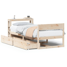 vidaXL tömör fenyőfa ágy matrac nélkül 90 x 200 cm (3306390) ágy és ágykellék
