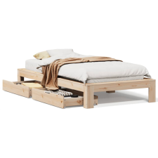 vidaXL tömör fenyőfa ágy matrac nélkül 90 x 200 cm (3309008) ágy és ágykellék