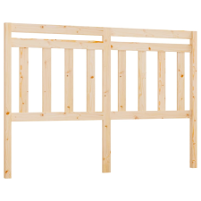 vidaXL tömör fenyőfa ágyfejtámla 126 x 4 x 100 cm (814084) ágy és ágykellék