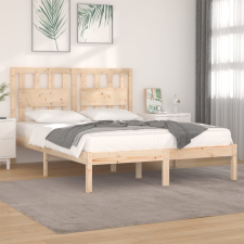 vidaXL tömör fenyőfa ágykeret 120 x 190 cm (4FT Small Double) ágy és ágykellék