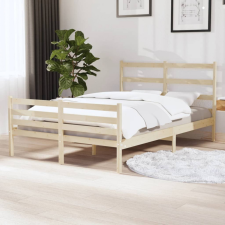 vidaXL tömör fenyőfa ágykeret 120x190 cm (4FT Small Double) ágy és ágykellék