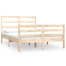 vidaXL tömör fenyőfa ágykeret 120x190 cm (4FT Small Double) (3104976) ágy és ágykellék