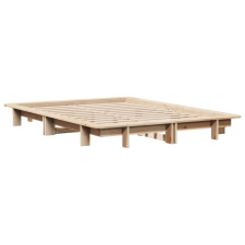 vidaXL tömör fenyőfa ágykeret 135 x 190 cm (850674) ágy és ágykellék
