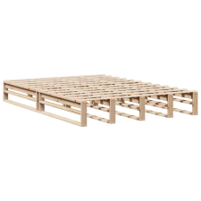 vidaXL tömör fenyőfa ágykeret 135 x 190 cm (850866) ágy és ágykellék