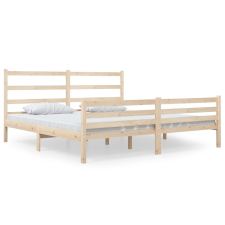 vidaXL tömör fenyőfa ágykeret 140x190 cm (3103693) ágy és ágykellék